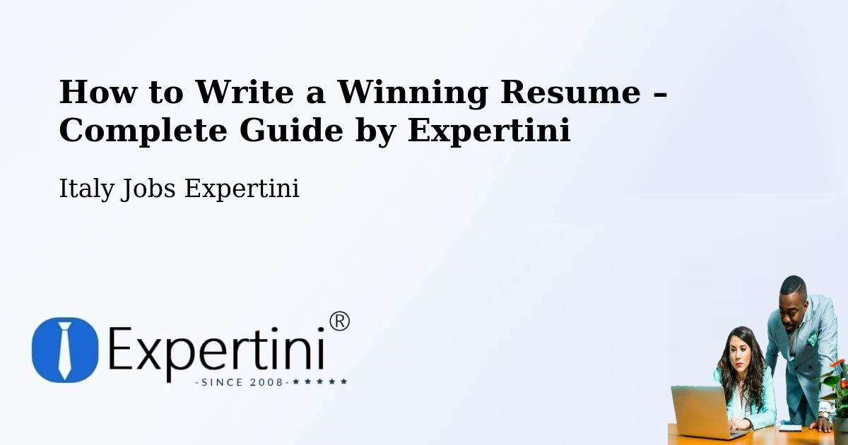 Resume Writing Guide for Job Seekers – Vignola - Vignola, Italy Jobs Expertini